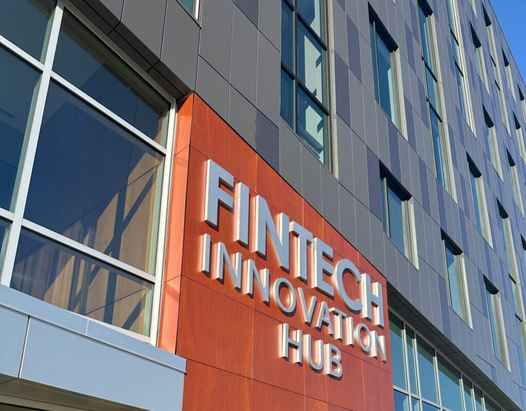 fintech hub bldg sign